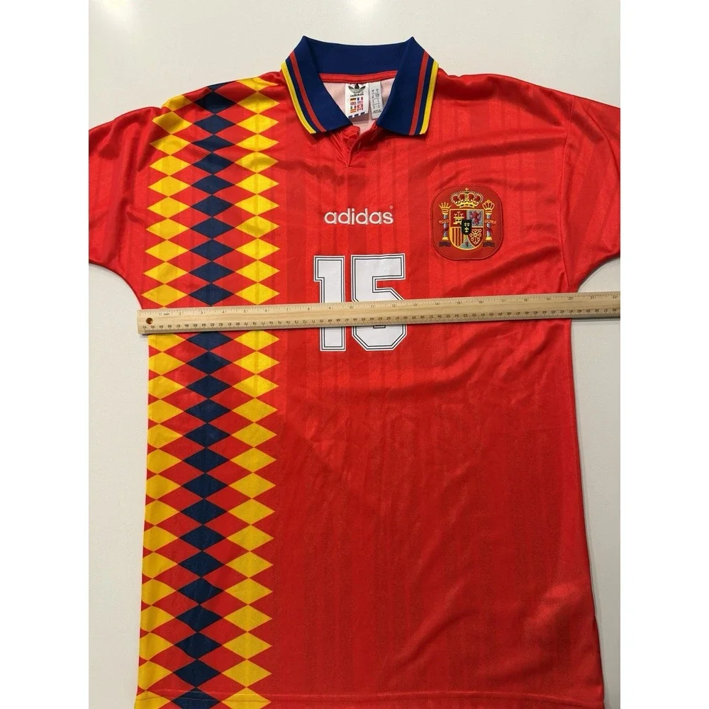 adidas Spain 1994 Home Reissue Jersey Red JN3707 Mens Small Pre-Owned
